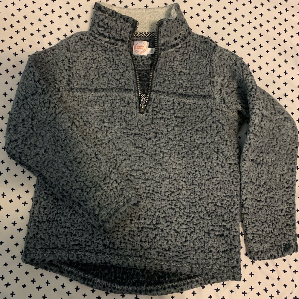 🔥 thick fleece sweater 1/4 zip